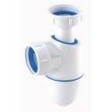 Siphon lavabo bi mat 1 1/4 sort d40 bm242 réf. 0201283