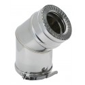 Coude 45° Duoten inox 316 / 304 diamètre 80 / 130 Réf 505088