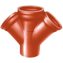 Embranchement Culotte double SME à 45° en fonte diamètre nominal 150-150mm Réf. 156250 PAM