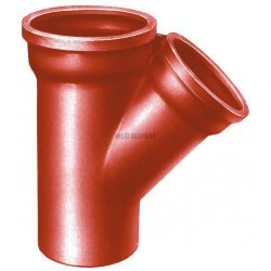 Embranchement Culotte simple SME à 45° en fonte diamètre nominal 150-100mm Réf. 156227 PAM