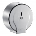 Distributeur de papier WC grand modèle, avec serrure chromée et contrôle de niveau, modèle pour bobine 400 m. D 304, profonde