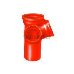 Embranchement Culotte double d équerre SME à 68° en fonte diamètre nominal 125-100mm Réf. 156193 PAM