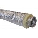 Gaine souple isolée M0/M1 épaisseur 50mm diamètre 200mm longueur 10m Réf ACOFM0M1-50-204