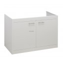 Portes de caisson CLIPMETAL COLOR 59 cm jeu de 2 portes, Coloris Glacier