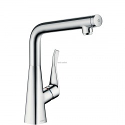 Mitigeur évier Metris Select ACIER réf. 14883800