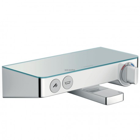 Mitigeur thermostatique bain douche Ecostat ShowerTablet Select 300 blanc chromé réf. 13151400