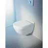 Pack cuvette suspendue STARCK 3 RIMLESS, frein de chute avec abattant et amortisseur de fermeture inclus Réf. 45270900A1