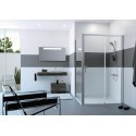 Paroi de douche en verre Classics 2 Easy entry paroi latérale pour porte coulissante réversible 105X11X214 chromé Réf. C25404069322