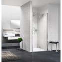 Paroi de douche Young 2 1bs 87 gauche extensible 87-91cm verre trempe transparent silver réf Y21BS87S1B