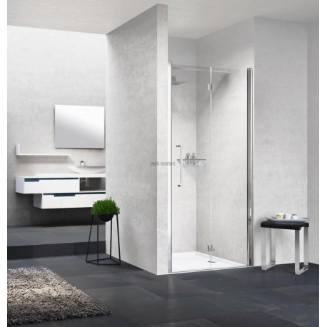 Paroi de douche Young 2 1bs 97 gauche extensible 97-101cm verre trempe transparent silver réf Y21BS97S1B