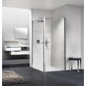 Paroi de douche Young 2 f1b 97 extensible 97-99cm verre trempe transparent silver réf Y2F1B971B