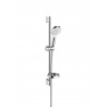Ensemble barre de douche 65cm Crometta Vario 2 jets avec porte-savon 26553400