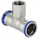 Té avec extrémité taraudéeD54-3/4-54mm, inox réf 31321
