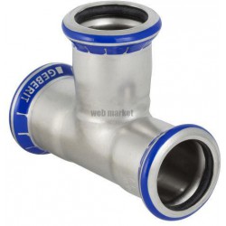 Té égal D28mm, acier inox Réf 31005