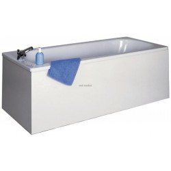 Retour de façade de baignoire largeur 75 16 mm HYDRO blanc. 4 chants minces. hauteur 535+vérins réglables - COMPLI'S Réf. B10G22075H