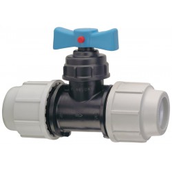 Robinet à soupape droite 340732 embouts a compression joints NBR