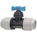 Robinet à soupape droite 340732 embouts a compression joints NBR