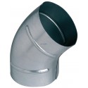 Coude embouti galvanisé 45° - diamètre 125 mm Réf. 11093389