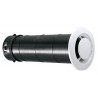 Bouche d'extraction fixe. manchon long pour paroi épaisse TYPE N diamètre : 125 Lg : 270 mm GB 125 N Réf 422151