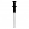 Terminal vertical en aluminium et PVC diamètre 60 / 100 noir longueur 1000 mm réf. 224001
