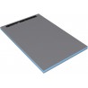 Receveur rectangulaire Fundo Riolito neo - écoulement linéaire - 1,2x0,8 m - ép. 50 mm - canal 70 cm