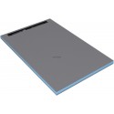 Receveur rectangulaire Fundo Riolito neo - écoulement linéaire - 1,2x0,9 m- ép. 50 mm - canal 80 cm