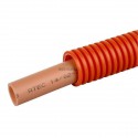 Tube PER CALO FLUIDES gainé DN 20x1,5 rouille s/g rouge 50 mètres Réf 729838-C50