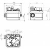 Station de relevage des eaux noires 1 moteur SANICUBIC 1