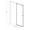 Paroi de douche Design 100 cm coulissant