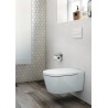 WC suspendu INSPIRA ROUND RIMLESS 56 x 37 blanc Réf. A346527000