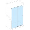Paroi de douche Design 140 cm coulissant
