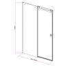 Paroi de douche Design 160 cm coulissant