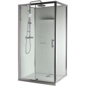 Paroi pour Cabine Concerto 2 accès de face porte pivotant 100 x 80 cm