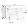 Receveur BASTIA XP AP 120 x 80 cm blanc Réf. 00729200000001