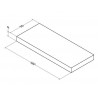 Plan Alterna Zao 180 cm épais 9 cm Chêne Blanchi