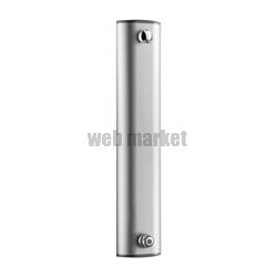 Panneau de douche Tempomix avec mitigeur temporisé et pomme round, alimentation par le haut face alu : réf. 790300