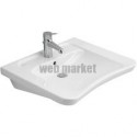 Lavabo vita TARGA ARCHITECTURA 650 x 545 mm, trou de robinetterie central percé, avec trop-plein blanc Réf. 51786701