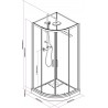 Combi-douche spécial Cabine CONCERTO 2