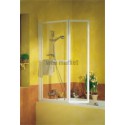 Paroi de baignoire RELEVABLE 1 volet 1/2 140 x 106 cm CONCERTO épaisseur du verre 3mm CONCERT2SLP