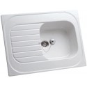 Evier REDON 1 cuve 1 égouttoir 100x60 blanc réf. 692000000