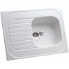 Evier REDON 1 cuve 1 égouttoir 100x60 blanc réf. 692000000