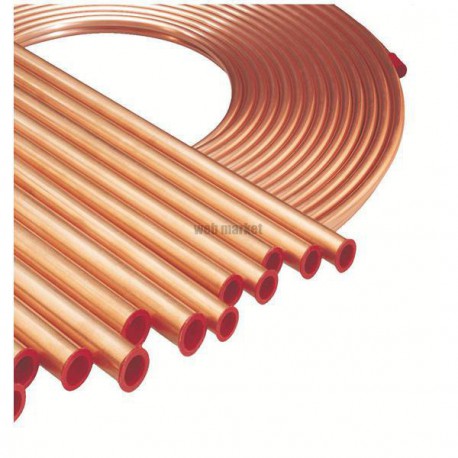 Barre de cuivre NF diamètre 1/2 longueur 4m épaisseur 1mm ACU102
