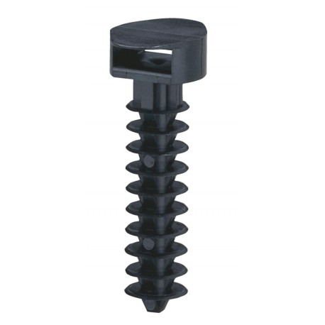 Embase à cheville standard - protégé UV - noir - Ref.031955