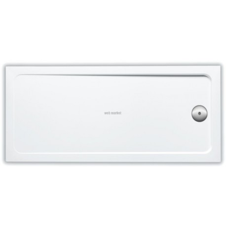 Receveur FLIGHT rectangulaire extra-plat 160 x 76 x 4 cm avec revêtement antidérapant, blanc Réf. E62456-F-00