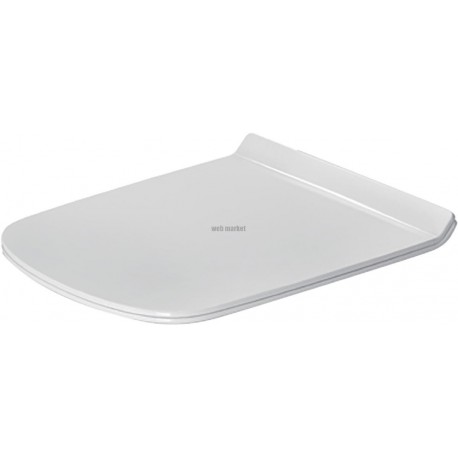 Abattant Durastyle blanc charniere inox sans softclose réf. 63710000