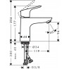 Mitigeur de lavabo FOCUS 100 CoolStart réf 31621000