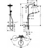 Colonne de Douche Showerpipe Croma 280 mitigeur thermostatique douche chromé Réf. 2679000000