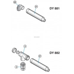 Kit ventouse horizontal PPS 110 / 150 mm colis DY881 réf. 100011364