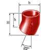 Coude SMU S 22° fonte diamètre nominal 200mm Réf. 156974 PAM