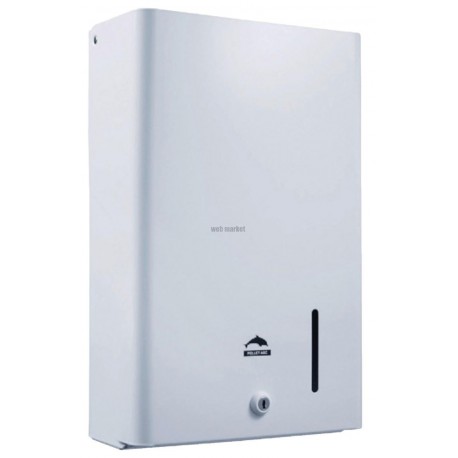 Distributeur essuie-mains plies acier époxy blanc réf. 878093